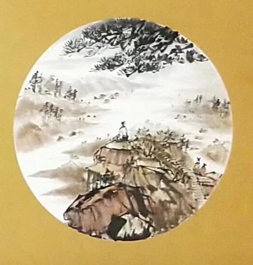 张建青绿山水画