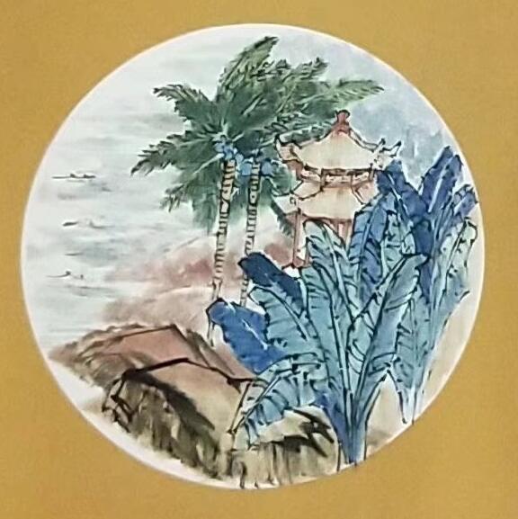 张建山水画