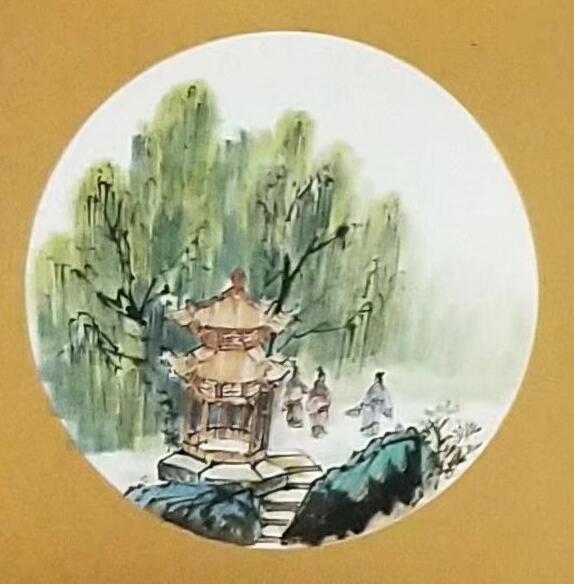 张建青绿山水画