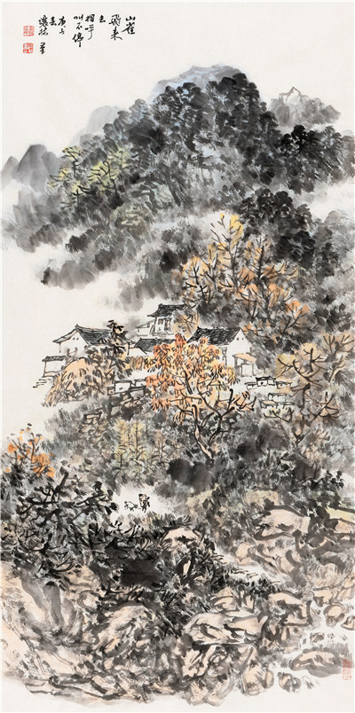 山雀飞来